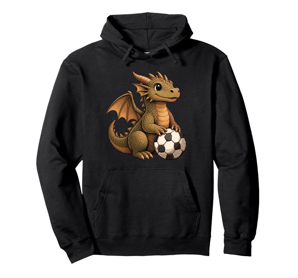Funny Dragon Soccer Ball Hoodie - Streetwear Style Men Women - T-Shirt, Sweatshirt, Hoodie
