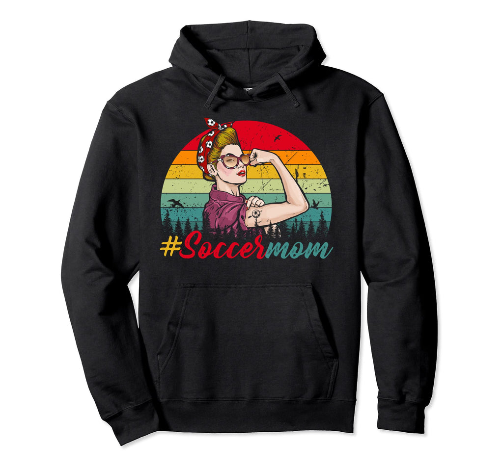 Soccer Mom Funny Soccer Ball Womens Hoodie - Streetwear Style for Adults - T-Shirt, Sweatshirt, Hoodie