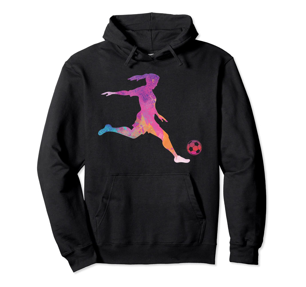 Footballer Womens Football Gift Soccer Hoodie - Minimalist Print Men Women - T-Shirt, Sweatshirt, Hoodie