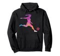 Footballer Womens Football Gift Soccer Hoodie - Minimalist Print Men Women - T-Shirt, Sweatshirt, Hoodie