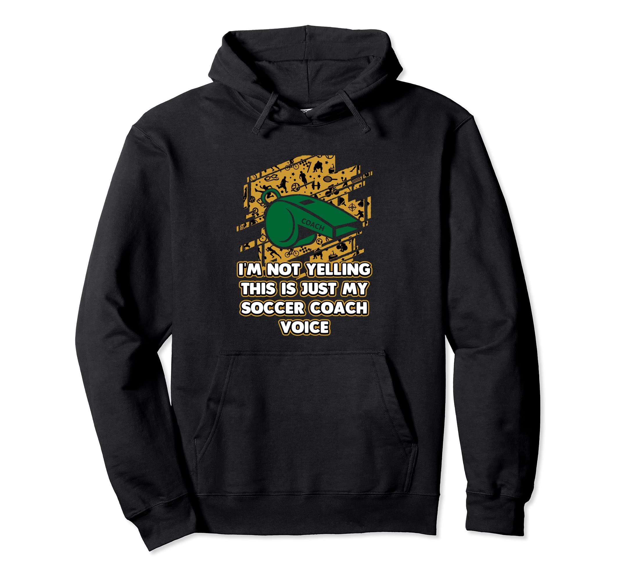 This Is My Soccer Coach Voice Funny Hoodie - Unique Graphic for Adults - T-Shirt, Sweatshirt, Hoodie