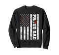 Proud Dad American Flag Funny Sweatshirt - Custom Art Print for Adults - T-Shirt, Sweatshirt, Hoodie