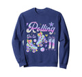Rolling To 11 Years Old Roller Skate Sweatshirt - Graphic Print Men Women - T-Shirt, Sweatshirt, Hoodie