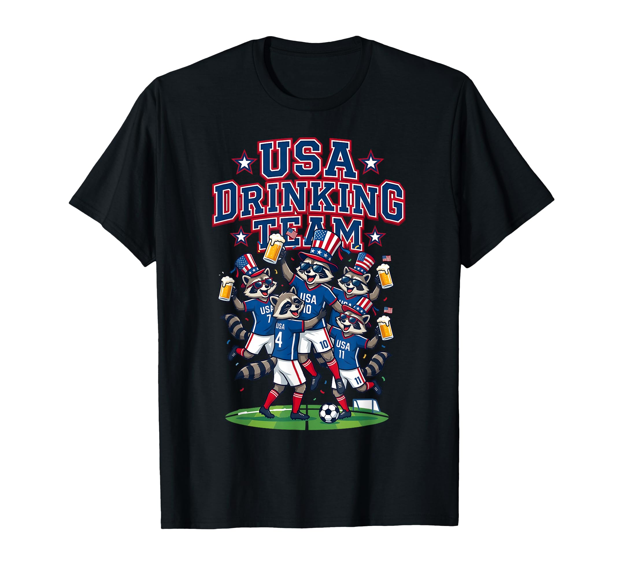Usa Raccoon Soccer Tournament 2016 T-Shirt - Aesthetic Graphic Men Women - T-Shirt, Sweatshirt, Hoodie
