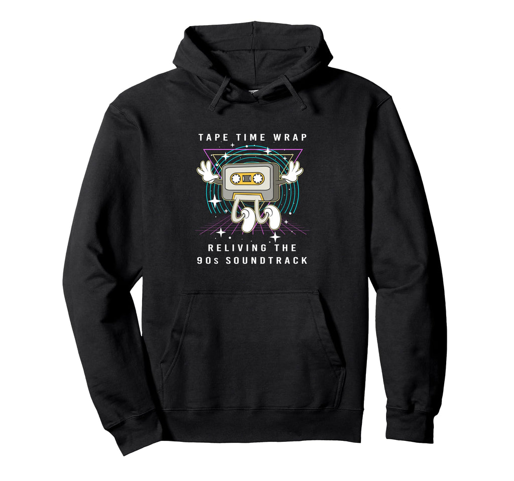 Reliving 90S Soundtrack Geometric 90S Hoodie - Aesthetic Graphic Men Women - T-Shirt, Sweatshirt, Hoodie