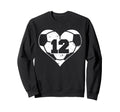 Soccer Number 12 Jersey Funny Soccer Sweatshirt - Trendy Graphic Unisex - T-Shirt, Sweatshirt, Hoodie