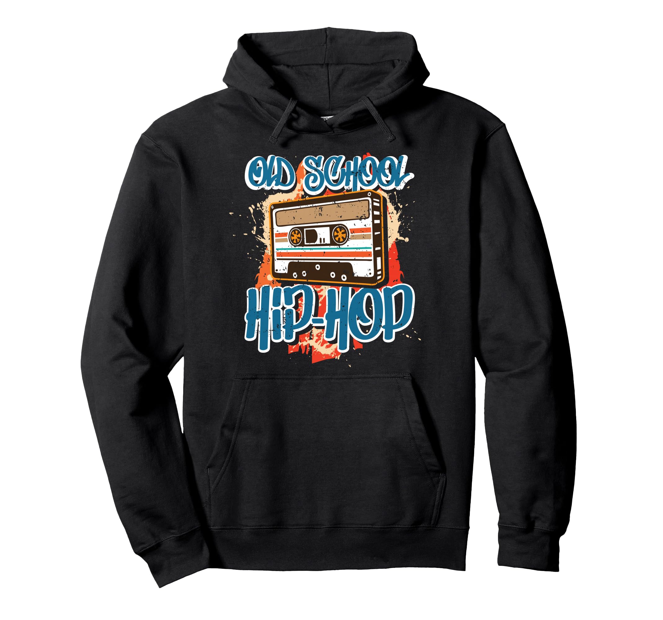 Old School Hip Hop 80S 90S Graffiti Hoodie - Fun Novelty Design for Adults - T-Shirt, Sweatshirt, Hoodie