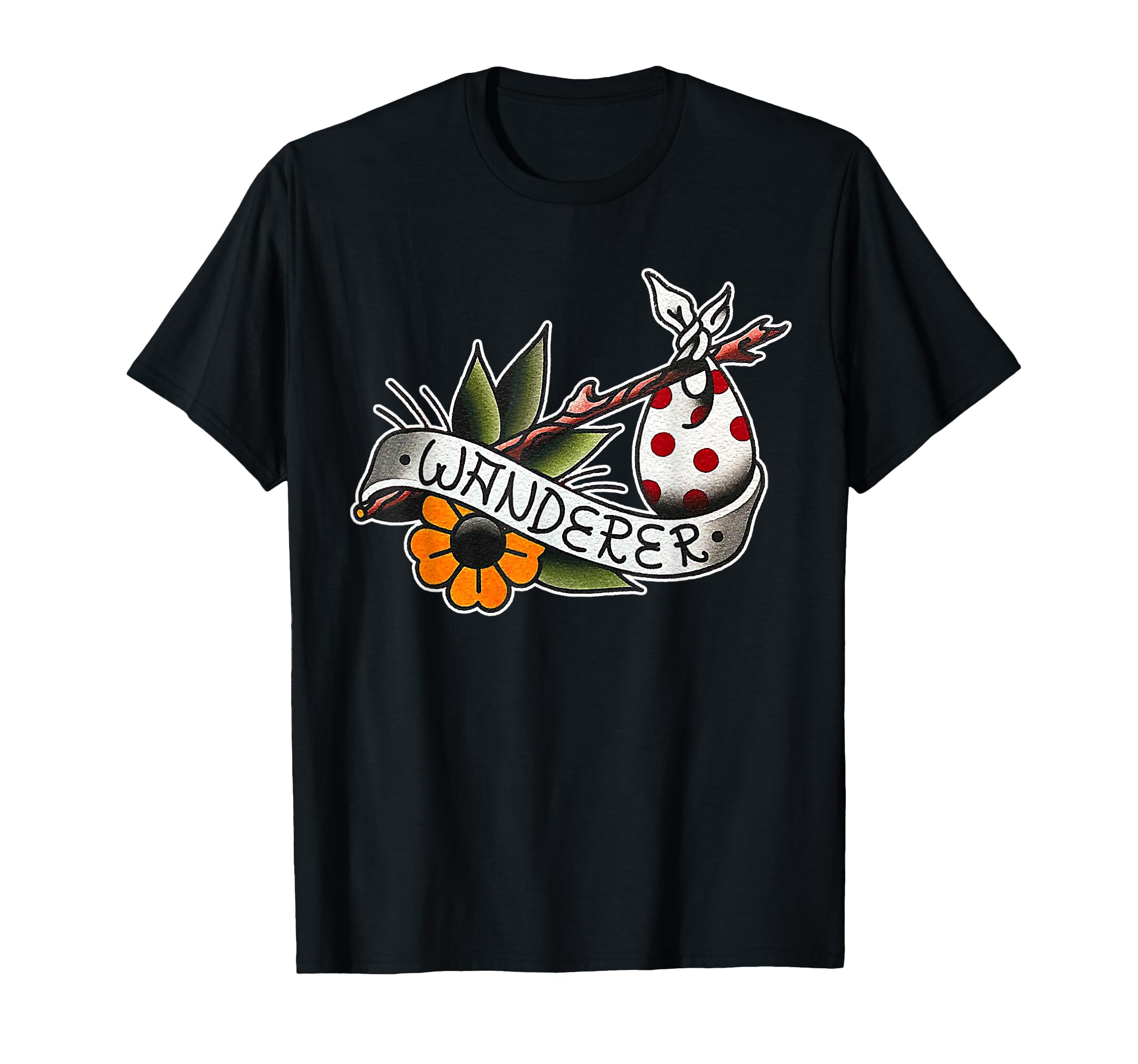 Wanderer X Bindle X Flower X Hobo T-Shirt - Aesthetic Graphic for Adults - T-Shirt, Sweatshirt, Hoodie