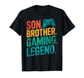 Son Brother Gamer Legend Video Game T-Shirt - Novelty Apparel for Adults - T-Shirt, Sweatshirt, Hoodie