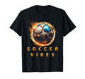 Soccer Vibes Ball Art Players Fans T-Shirt - Minimalist Print Unisex - T-Shirt, Sweatshirt, Hoodie