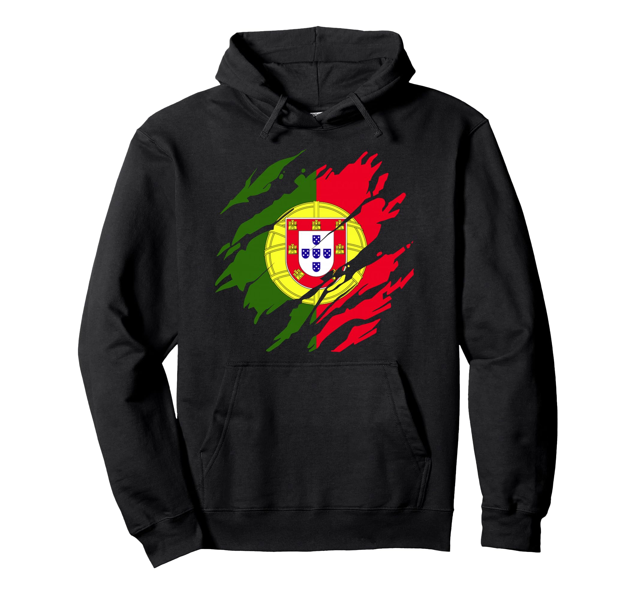 Portugal Portuguese Flag Pride Hoodie - Novelty Apparel for Adults - T-Shirt, Sweatshirt, Hoodie
