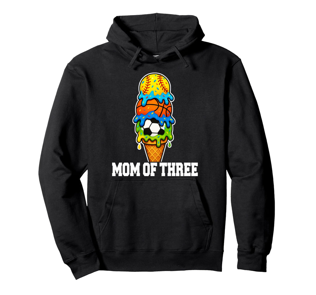 Softball Soccer Basketball Mom Ice Hoodie - Aesthetic Graphic Men Women - T-Shirt, Sweatshirt, Hoodie