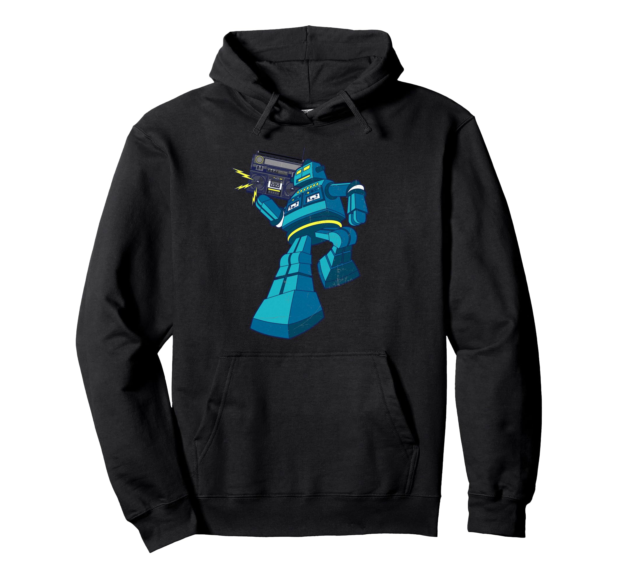 Robot Walkman Boombox Cassette Tape 80S Hoodie - Streetwear Style Unisex - T-Shirt, Sweatshirt, Hoodie