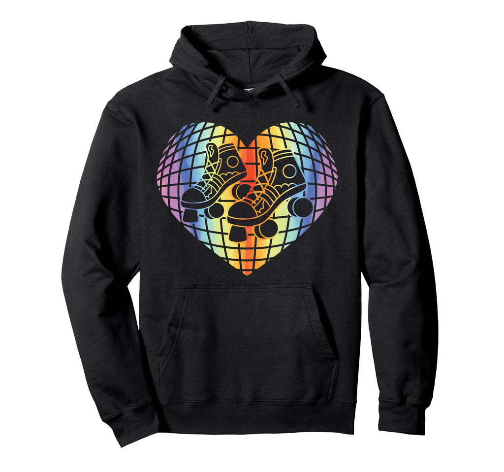 Roller Skating Skate 1970S Disco Ball Hoodie - Streetwear Style Unisex - T-Shirt, Sweatshirt, Hoodie