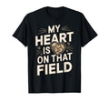 My Heart Is That Field Soccer Lover T-Shirt - Minimalist Print for Adults - T-Shirt, Sweatshirt, Hoodie