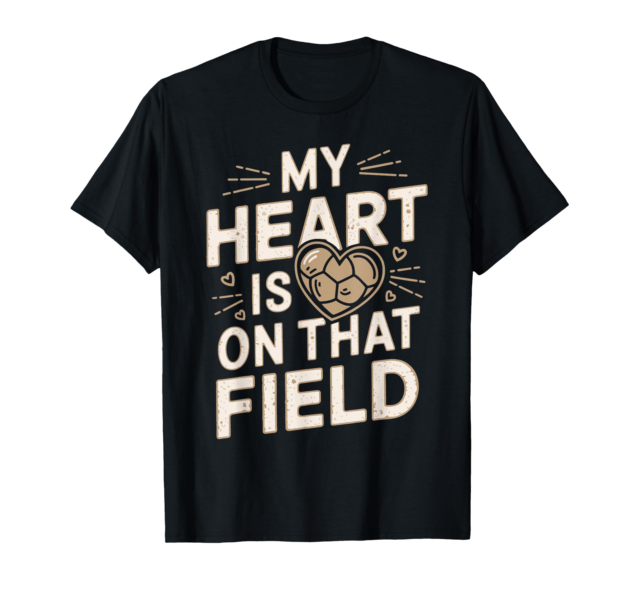 My Heart Is That Field Soccer Lover T-Shirt - Minimalist Print for Adults - T-Shirt, Sweatshirt, Hoodie