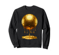 Soccer Dripping Drip Gold Sport Sweatshirt - Minimalist Print for Adults - T-Shirt, Sweatshirt, Hoodie