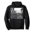 Eat Sleep Soccer Repeat Funny Footballer Hoodie - Unique Graphic Unisex - T-Shirt, Sweatshirt, Hoodie