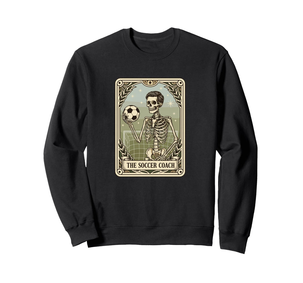Skeleton Soccer Trainer Sweatshirt - Unique Graphic Men Women - T-Shirt, Sweatshirt, Hoodie