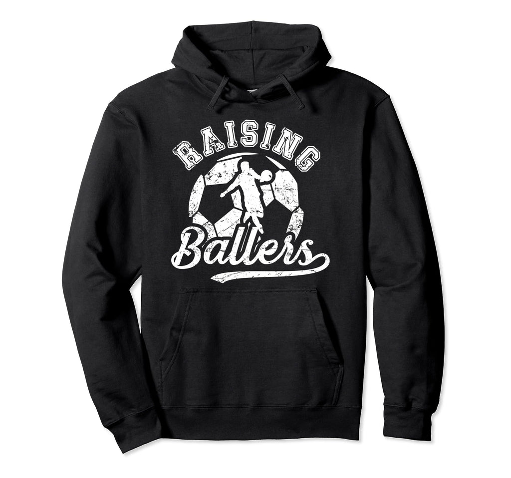 Raising Ballers Soccer Dad Soccer Hoodie - Aesthetic Graphic Men Women - T-Shirt, Sweatshirt, Hoodie