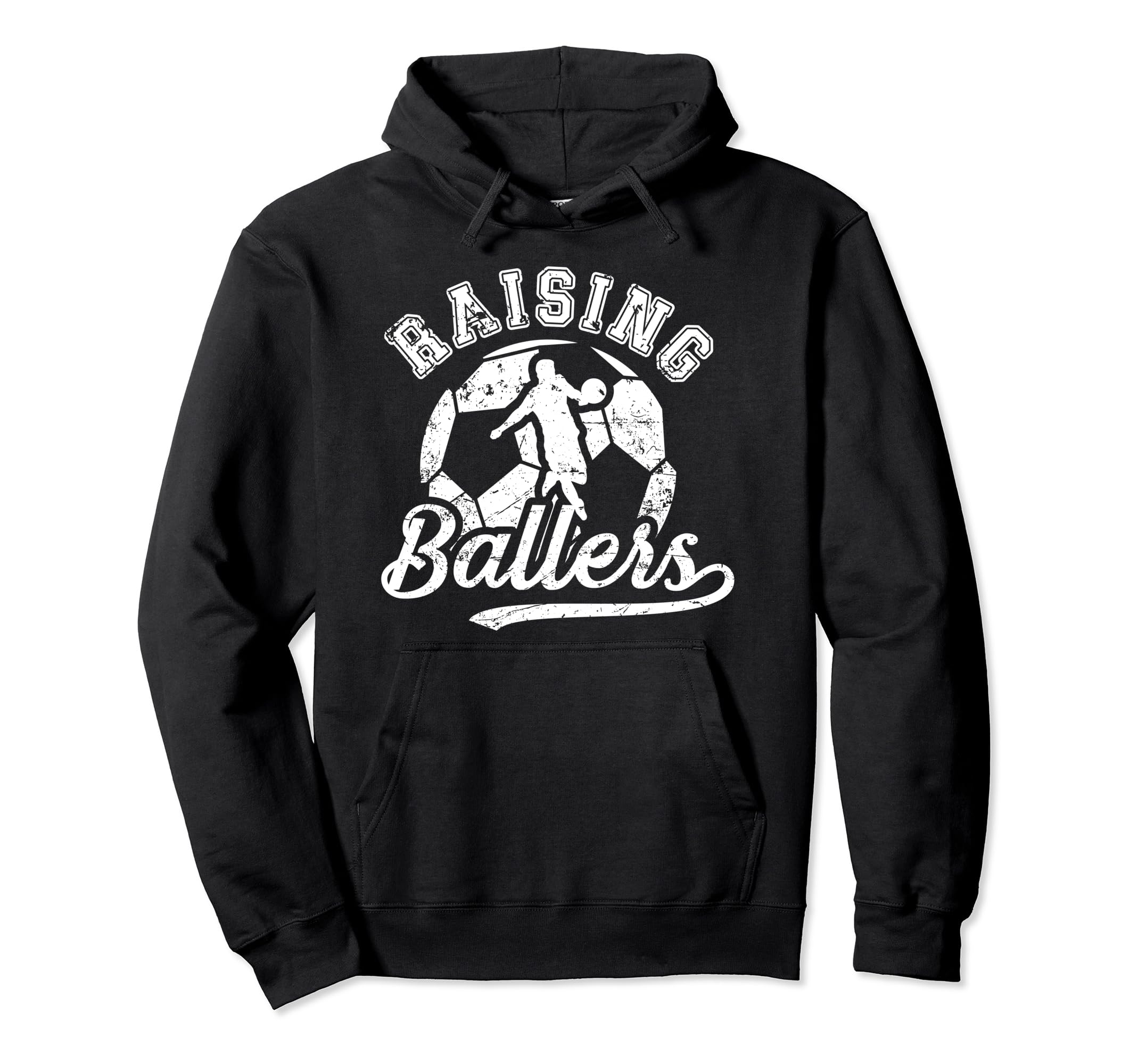 Raising Ballers Soccer Dad Soccer Hoodie - Aesthetic Graphic Men Women - T-Shirt, Sweatshirt, Hoodie