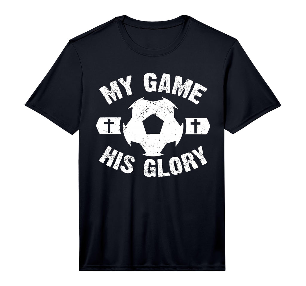 My Game His Glory Christian Soccer T-Shirt - Unique Graphic Men Women - T-Shirt, Sweatshirt, Hoodie