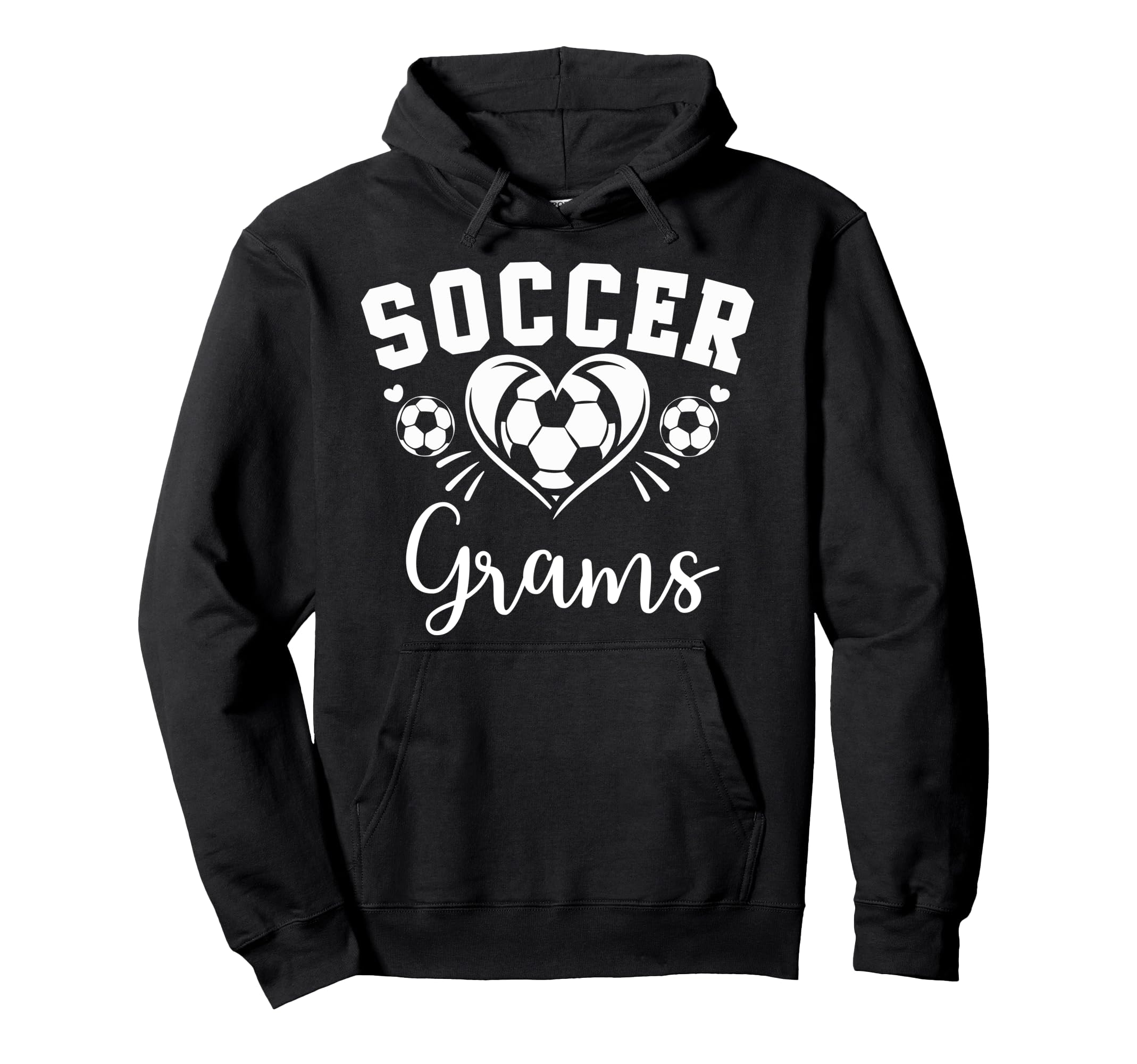 Soccer Grams Soccer Heart Hoodie - Casual Everyday Wear for Adults - T-Shirt, Sweatshirt, Hoodie