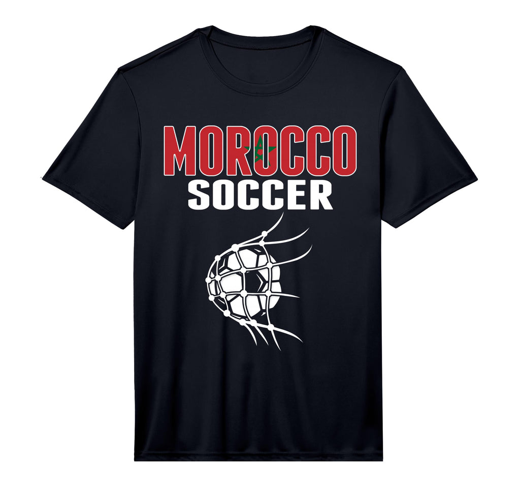 Morocco Soccer Ball Net Moroccan T-Shirt - Trendy Graphic for Adults - T-Shirt, Sweatshirt, Hoodie