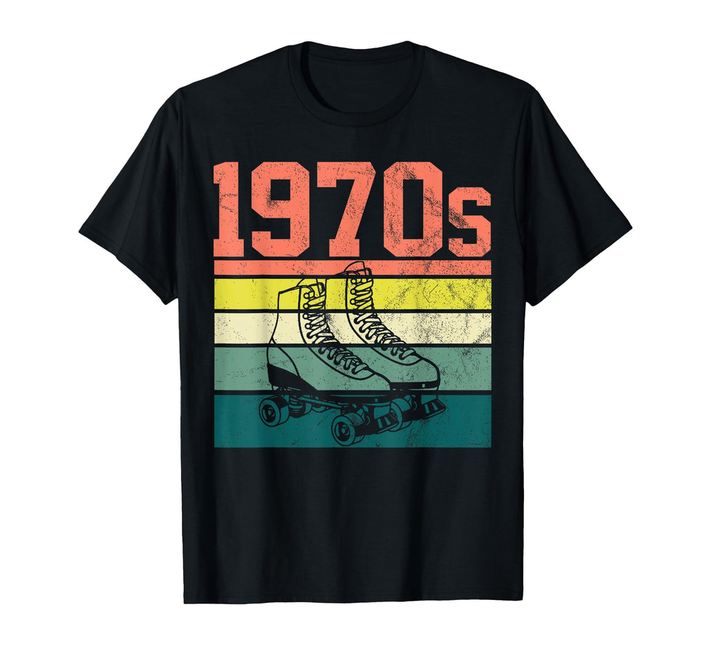 70S Roller Skates T-Shirt - Minimalist Print for Adults - T-Shirt, Sweatshirt, Hoodie