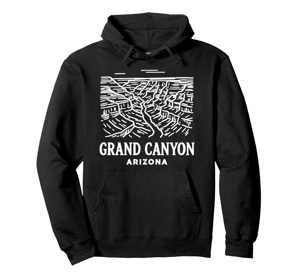 Grand Canyon Arizona Illustration Art Hoodie - Graphic Print for Adults - T-Shirt, Sweatshirt, Hoodie