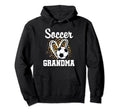 Soccer Grandma Leopard Heart Matching Hoodie - Minimalist Print for Adults - T-Shirt, Sweatshirt, Hoodie