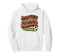Apparently I Like Soccer Groovy Hoodie - Minimalist Print for Adults - T-Shirt, Sweatshirt, Hoodie