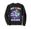 Just Who Loves Soccer Funny Sweatshirt - Aesthetic Graphic for Adults - T-Shirt, Sweatshirt, Hoodie