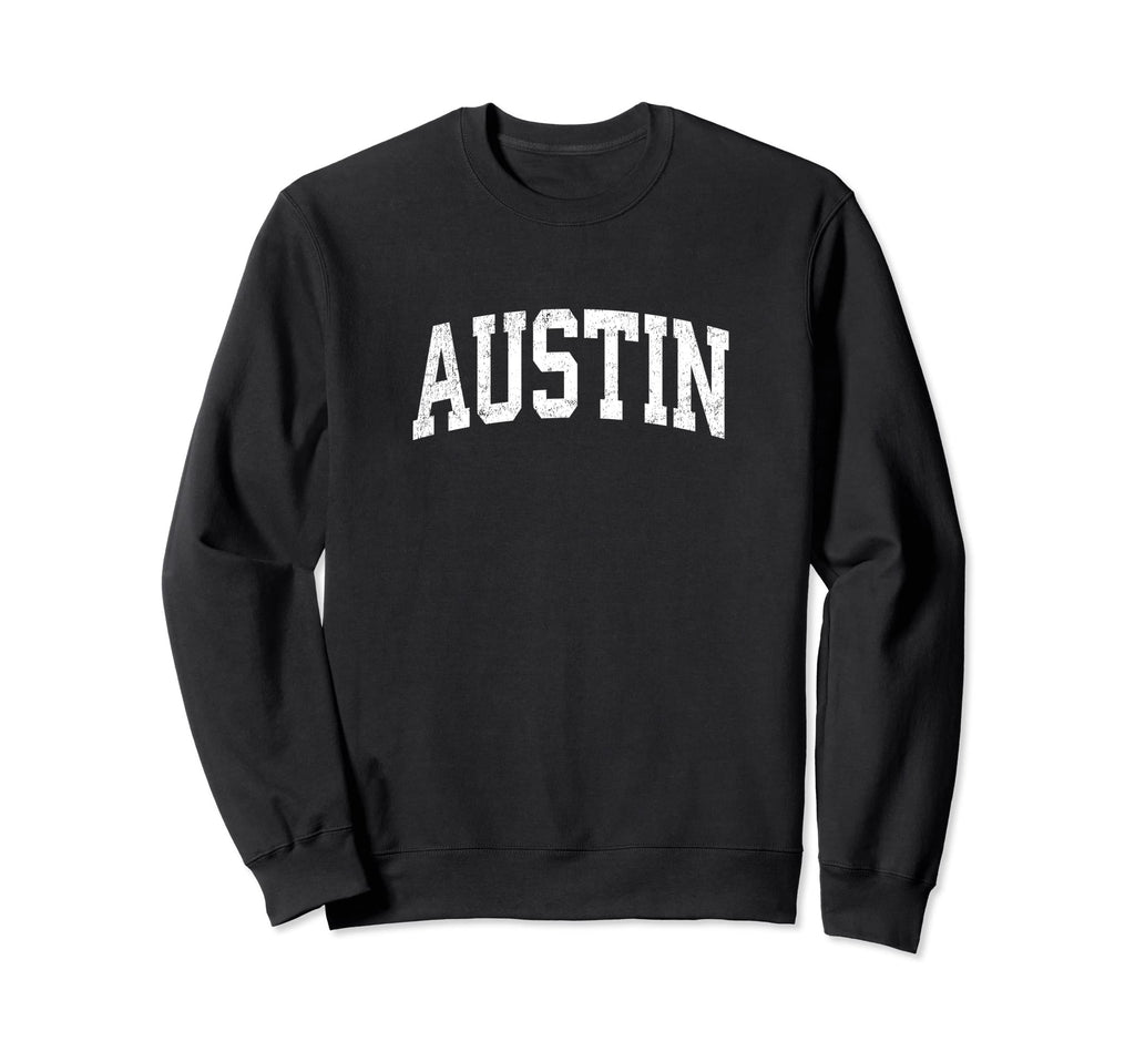 Austin Texas Tx Athletic Sports Sweatshirt - Aesthetic Graphic for Adults - T-Shirt, Sweatshirt, Hoodie