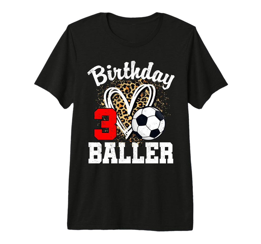 3Rd Birthday Baller 3 Year Old Birthday T-Shirt - Aesthetic Graphic Unisex - T-Shirt, Sweatshirt, Hoodie