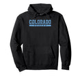 Colorado Soccer Sky Blue Text Hoodie - Trendy Graphic for Adults - T-Shirt, Sweatshirt, Hoodie