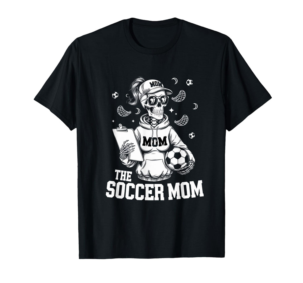 Soccer Mom Skeletton Halloween T-Shirt - Casual Everyday Wear Men Women - T-Shirt, Sweatshirt, Hoodie