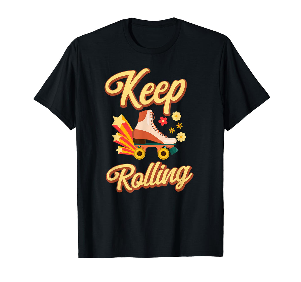 Roller Skating Skate 1970S T-Shirt - Fun Novelty Design for Adults - T-Shirt, Sweatshirt, Hoodie