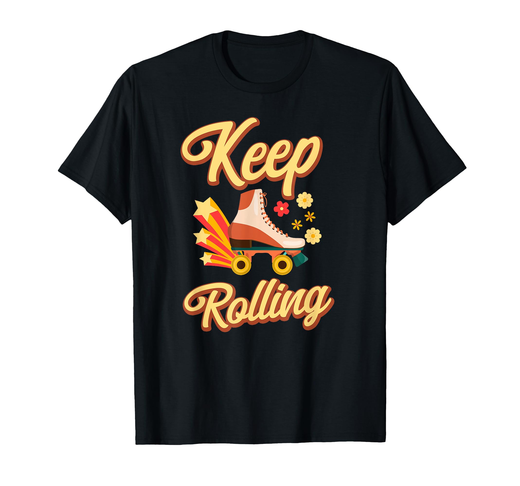 Roller Skating Skate 1970S T-Shirt - Fun Novelty Design for Adults - T-Shirt, Sweatshirt, Hoodie