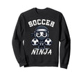 Funny Soccer Ninja Distressed Sweatshirt - Unique Graphic for Adults - T-Shirt, Sweatshirt, Hoodie