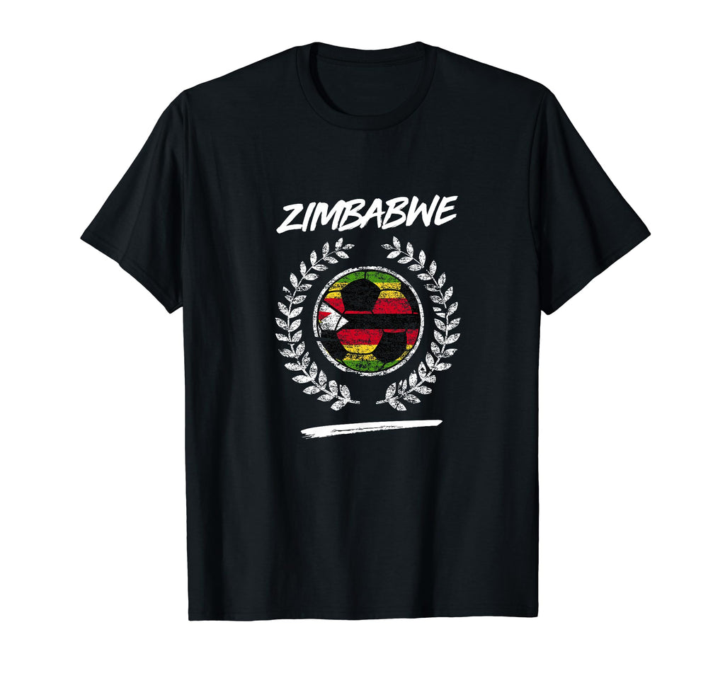 Zimbabwe Flag Zimbabwean Soccer Team T-Shirt - Casual Everyday Wear Unisex - T-Shirt, Sweatshirt, Hoodie