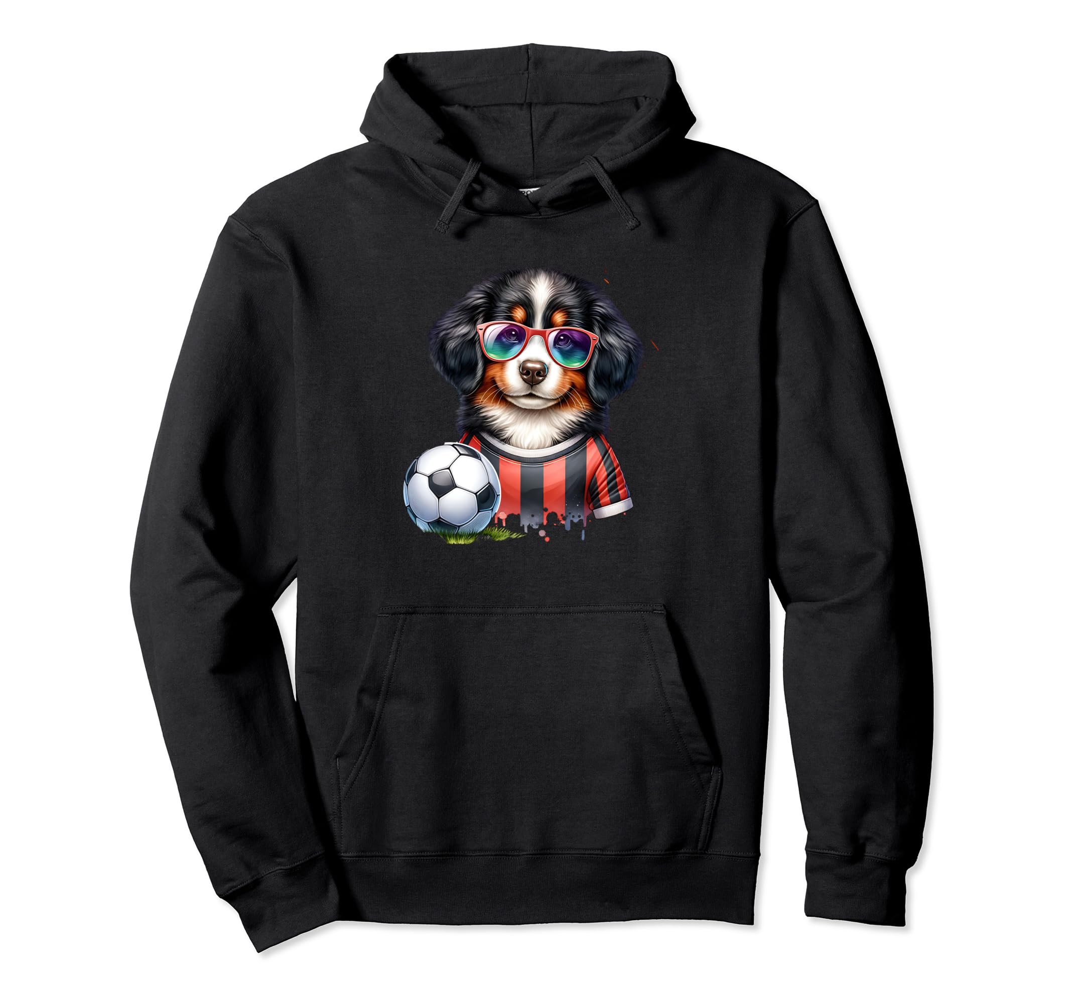 Champion Bernese Mountain Dog Soccer Hoodie - Aesthetic Graphic Men Women - T-Shirt, Sweatshirt, Hoodie