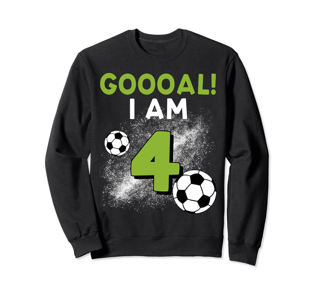 4Th Birthday Soccer Theme 4Year Old B Sweatshirt - Graphic Print Unisex - T-Shirt, Sweatshirt, Hoodie