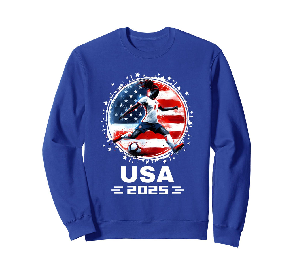 American Flag Soccer Soccer 2025 Sweatshirt - Aesthetic Graphic Men Women - T-Shirt, Sweatshirt, Hoodie