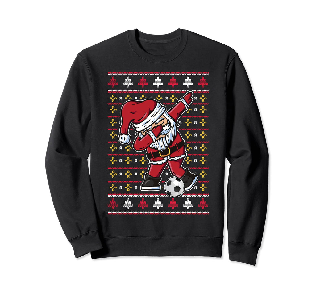 Funny Dabbing Santa Claus Soccer Sweatshirt - Graphic Print Men Women - T-Shirt, Sweatshirt, Hoodie