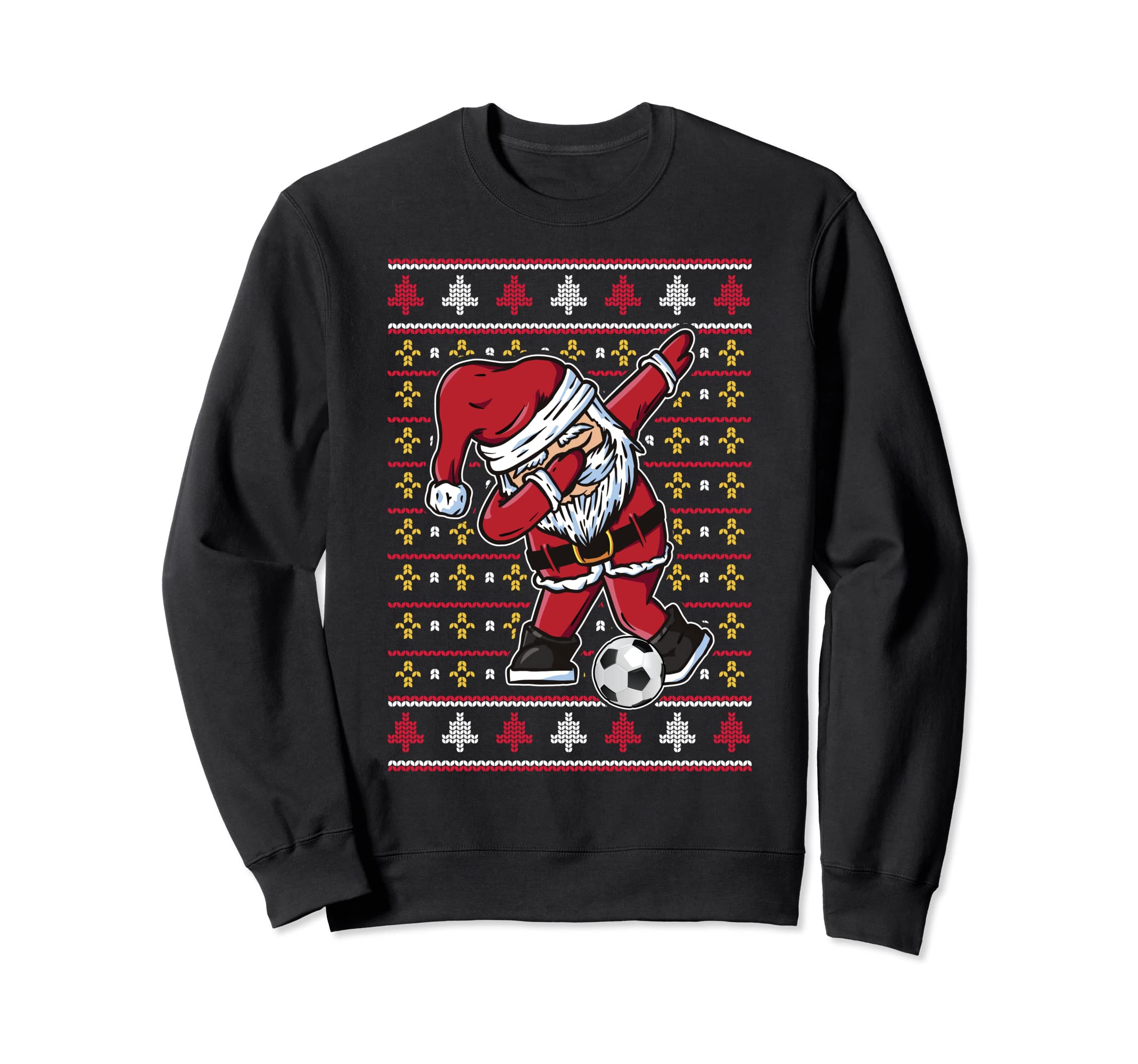 Funny Dabbing Santa Claus Soccer Sweatshirt - Graphic Print Men Women - T-Shirt, Sweatshirt, Hoodie