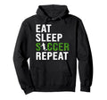 Eat Sleep Soccer Repeat Soccer Hoodie - Casual Everyday Wear for Adults - T-Shirt, Sweatshirt, Hoodie
