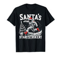 Santas Star Striker Funny Soccer Player T-Shirt - Graphic Print Unisex - T-Shirt, Sweatshirt, Hoodie