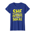 She Outplays Them All Womens Soccer T-Shirt - Unique Graphic Men Women - T-Shirt, Sweatshirt, Hoodie