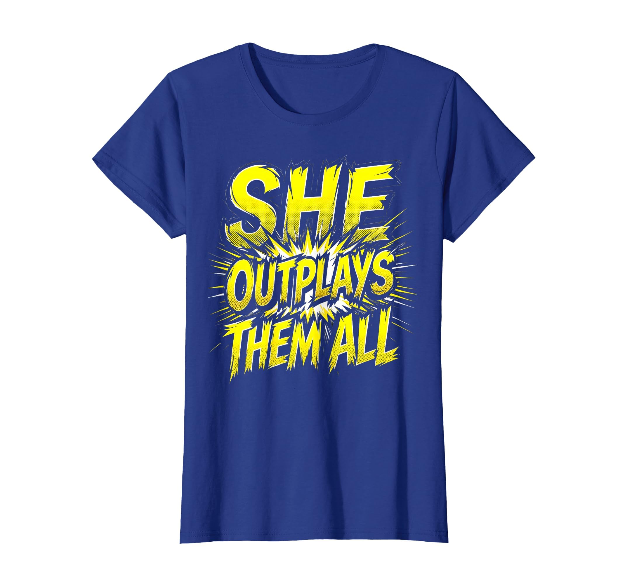 She Outplays Them All Womens Soccer T-Shirt - Unique Graphic Men Women - T-Shirt, Sweatshirt, Hoodie